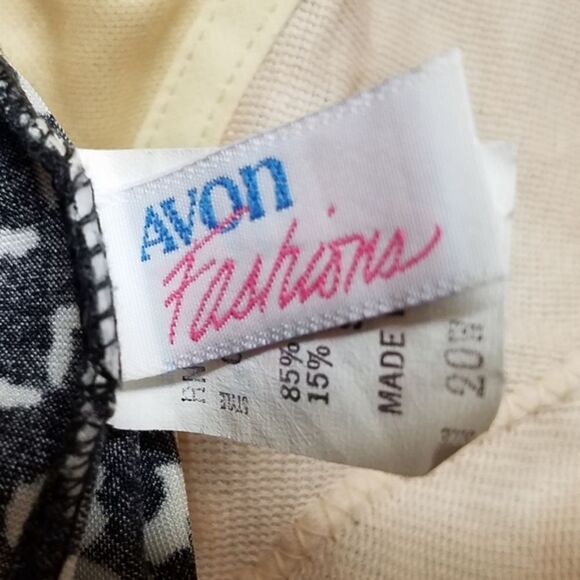 VINTAGE Avon Fashions Black Retro Dress Swimsuit - Picture 10 of 12